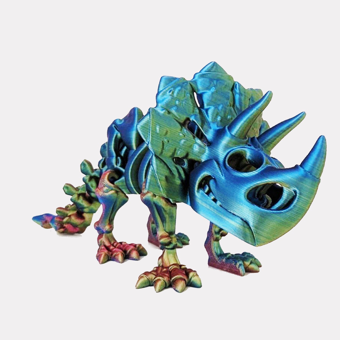 3D Articulated Dinosaur Skeleton - Triceratops Edition