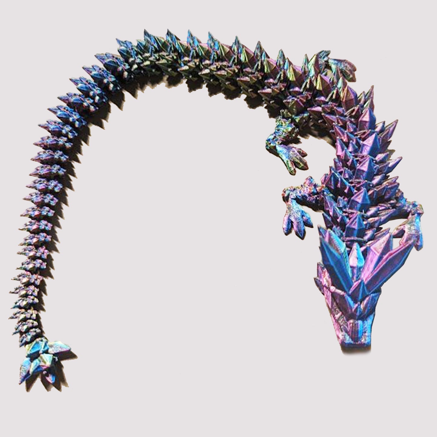 3D crystal dragon - articulated 3d dragon