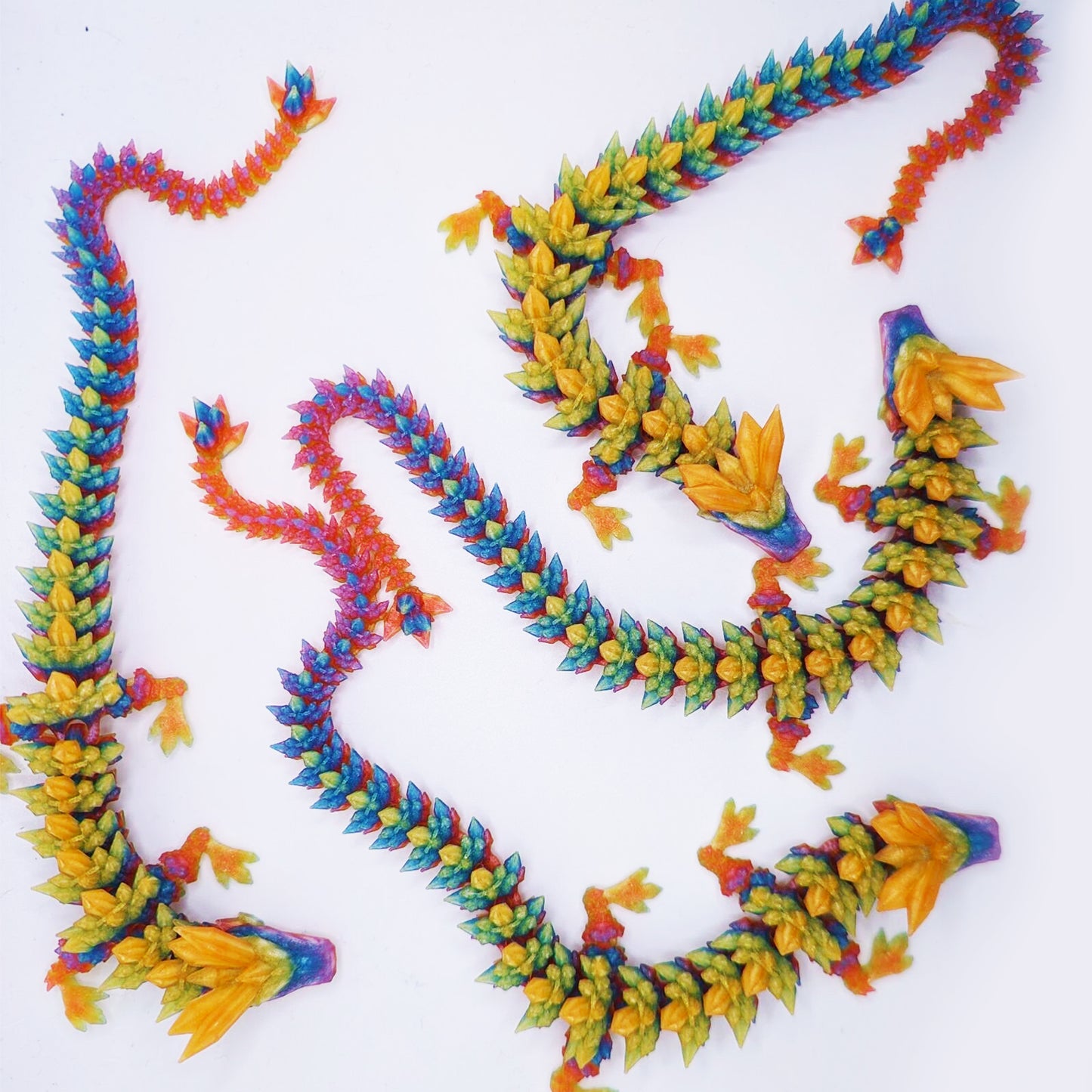 3D crystal dragon - articulated 3d dragon