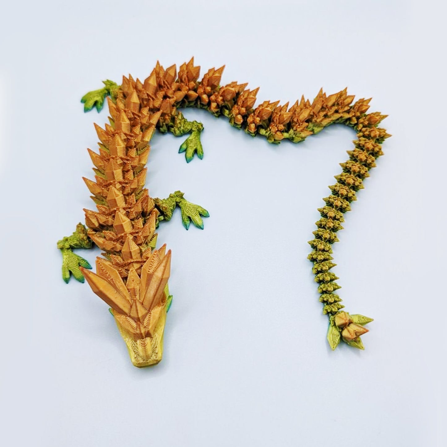 3D crystal dragon - articulated 3d dragon