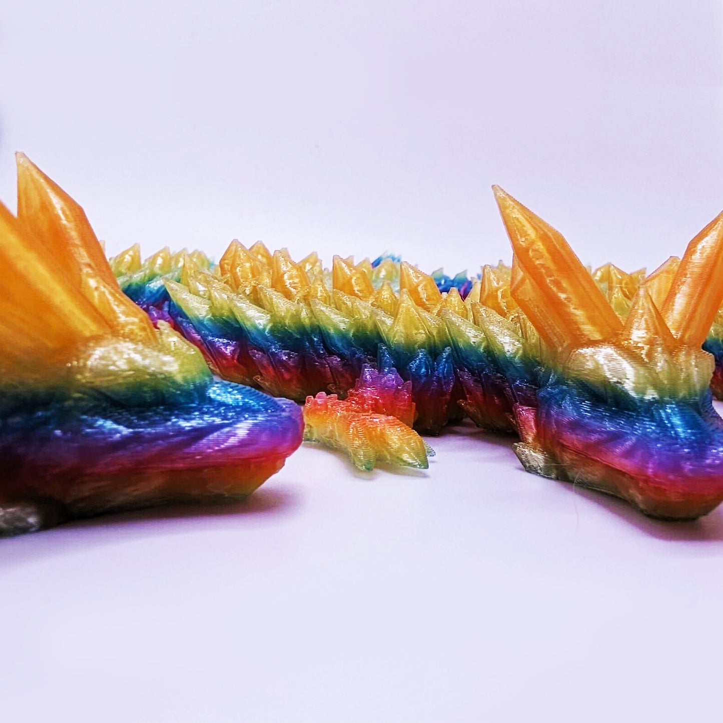 3D crystal dragon - articulated 3d dragon