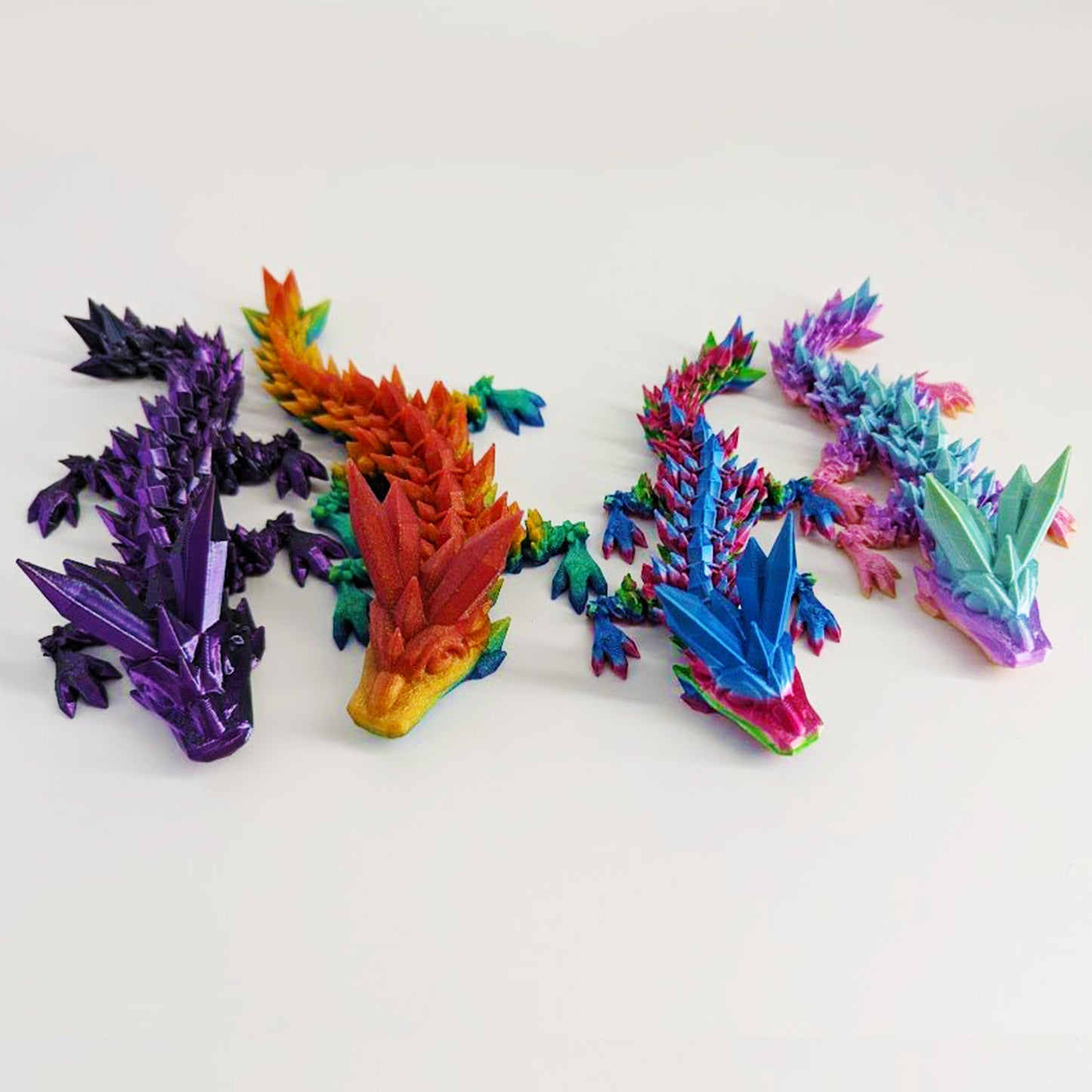 3D crystal dragon - articulated 3d dragon