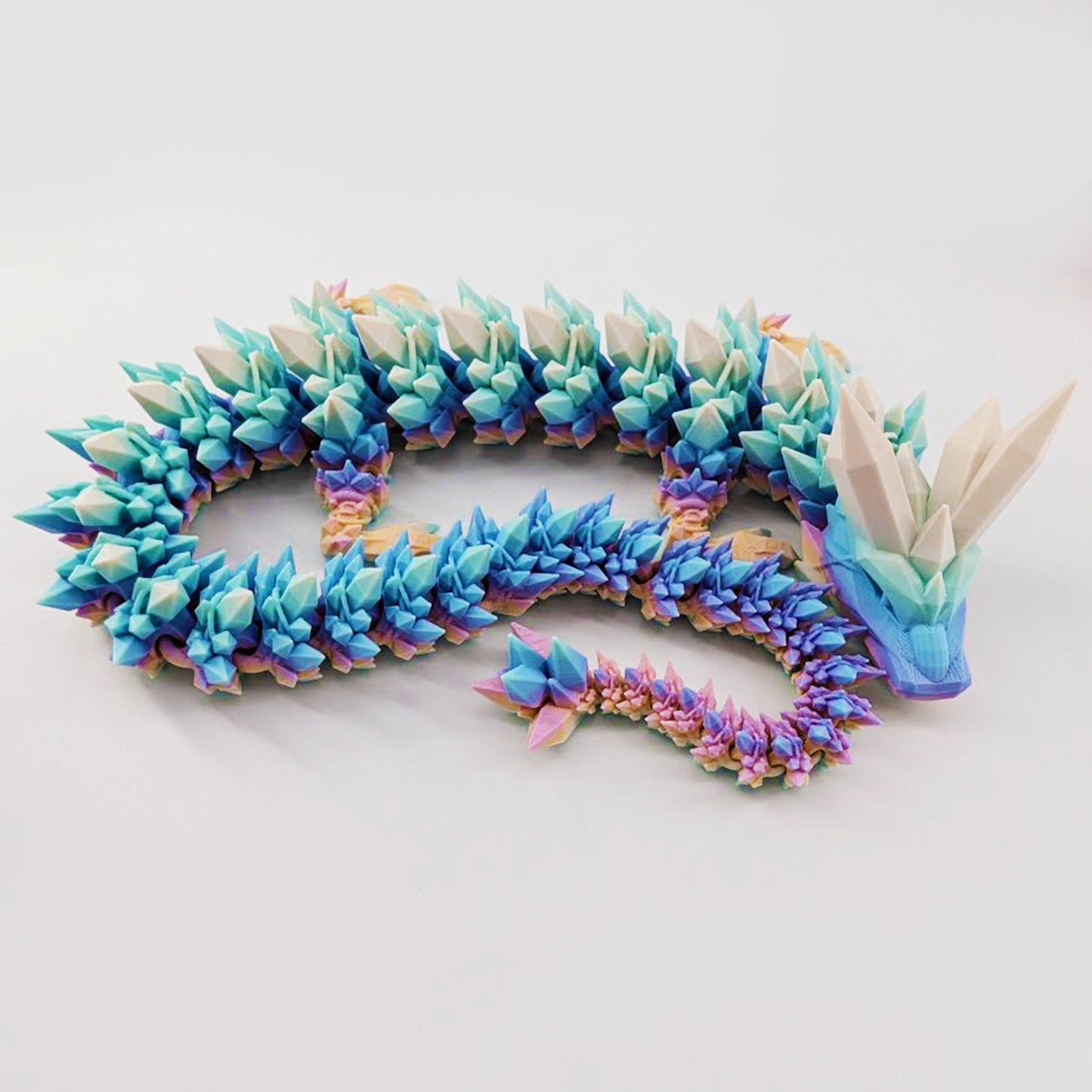 3D crystal dragon - articulated 3d dragon