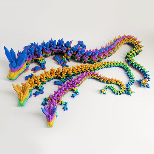 3D crystal dragon - articulated 3d dragon