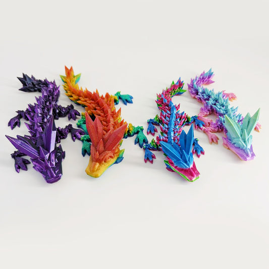 Mini 3D crystal dragon - articulated mini 3d dragon