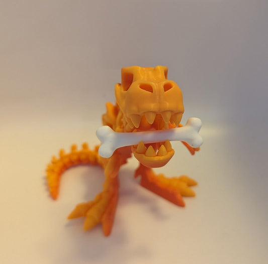 Flexi Skeleton Tyrannosaurus Rex Dinosaur - 3D printed fidget toy